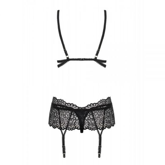 Комплект Obsessive Mixty 3-pcs set black L / XL, Черный, L/XL | Зображення 2