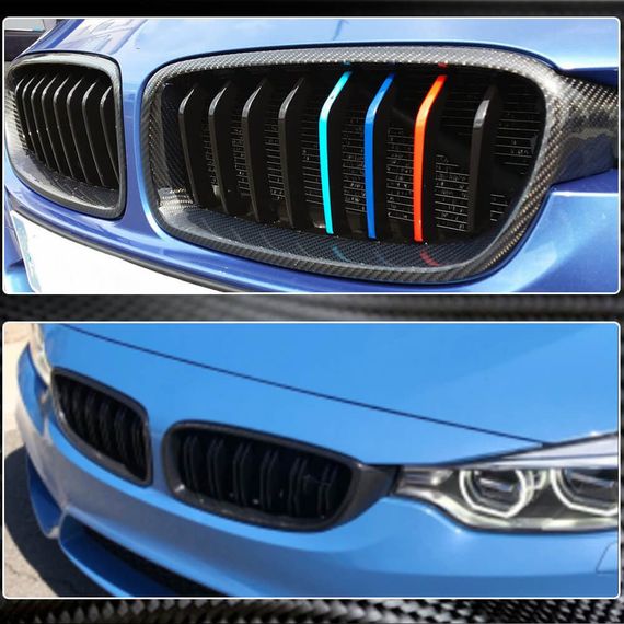 Окантовка решетки радиатора (для F80, карбон) для BMW 3 серия F-30/31/34 2012-2019 гг | Зображення 2