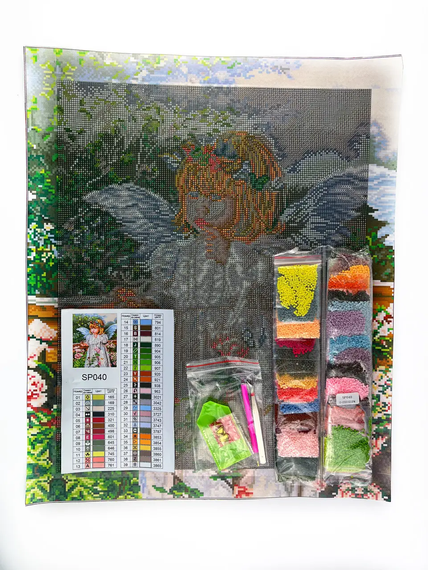 Алмазна мозаїка Чарівне янголятко 40х50 см ColorArt SP040 | Зображення 2