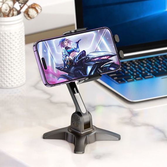 Тримач для телефону Hoco HD3 Joy push-type Space Black | Зображення 2