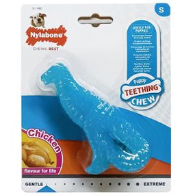Nylabone Puppy Chew Dinosaur нилабон динозавр жевательная игрушка для щенков, смак курки