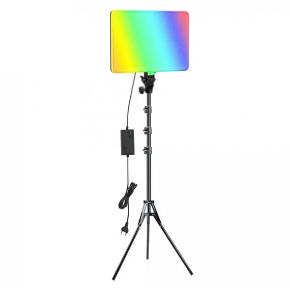 Світлодіодна прямокутна LED-лампа різнобарвна RGB PM26 з пультом | Зображення 2