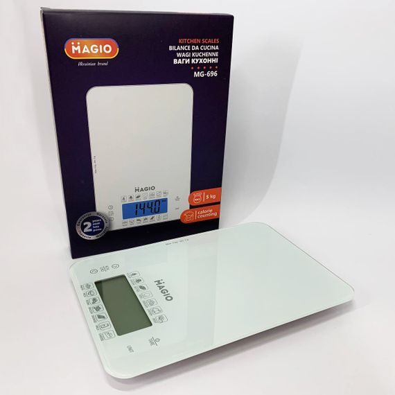 Кухонные весы с плоской поверхностью MAGIO, Компактные и удобные весы для кухни пищевые YH-65