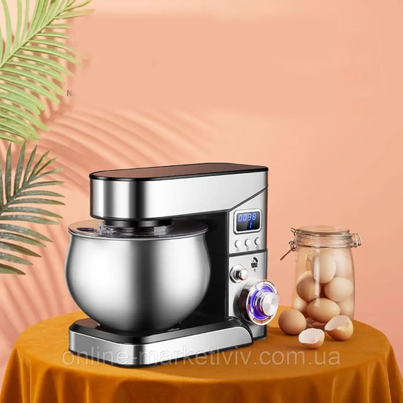 Миксер планетарный с чашей 6л, 4000Вт, Top Kitchen TК00224 / Кухонный тестомес для дома / Кухонная машина | Зображення 2