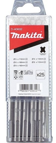 Набір бурів Makita D-40602, SDS-Plus 25 шт (D-40602)