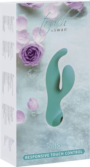 Вібратор-кролик з сенсорним управлінням Touch by SWAN - Solo Teal, глибока вібрація, для точки G | Зображення 9