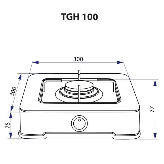 Настільна плита Minola TGH 100 WH | Зображення 4