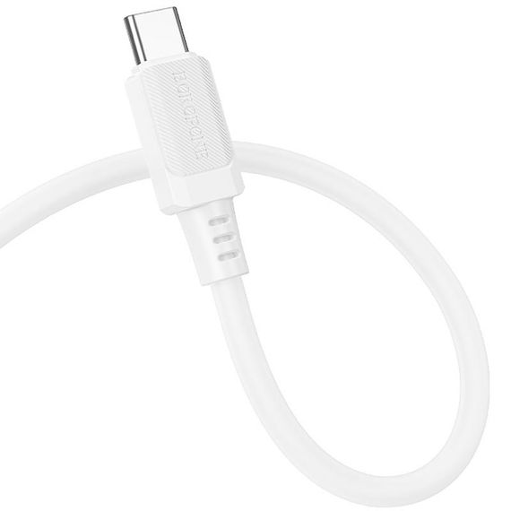 Дата кабель Borofone BX115 Lotto Type-C to Type-C 60W (1m) White | Зображення 2