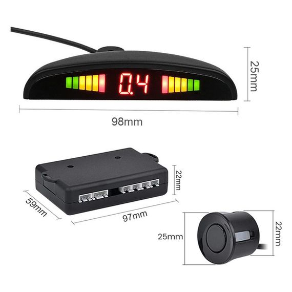 Паркувальна система на 4 датчики паркування парктронік Assistant Parking Sensor | Зображення 5