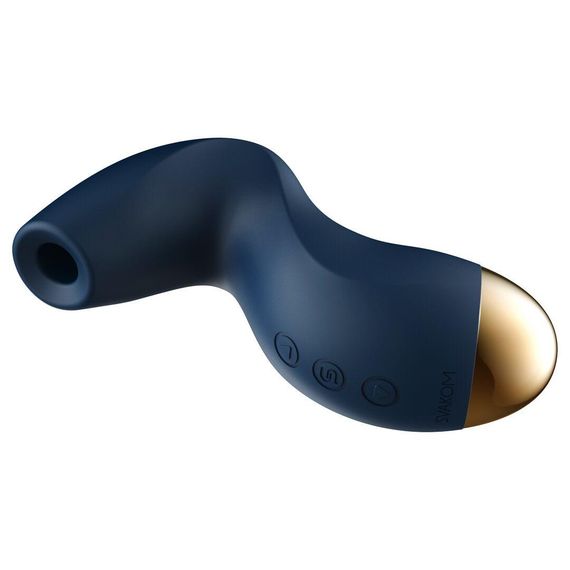 Вакуумний кліторальний стимулятор Svakom Pulse Pure Navy Blue, 5 режимів, 5 інтенсивностей у кожному Sex Aura | Зображення 1