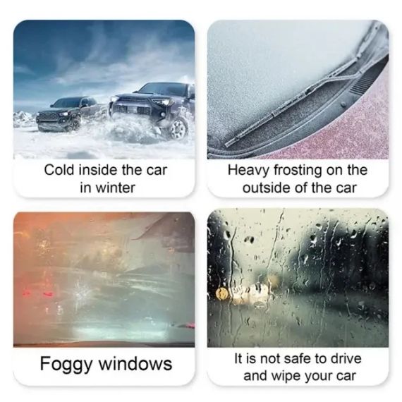 Обігрівач тепловентилятор автомобільний для обдування та обігріву салону та лобового скла, з поворотом на 2в1 | Зображення 5