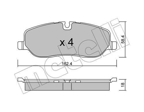 Колодки гальмівні передні Land Rover Discovery III IV 04-18 Range Rover III 02-12 Sport I 05-13 22-0693-0 | Зображення 6