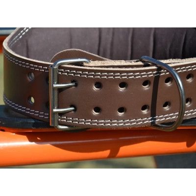 Атлетический пояс MadMax MFB-246 Full leather шкіряний Chocolate Brown XL (MFB-246_XL) | Зображення 5