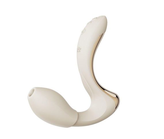 Вибратор-пульсатор с вакуумной насадкой Zalo – Talis G-Spot PulseWave Vibrator Ivory White Sex Aura | Зображення 1