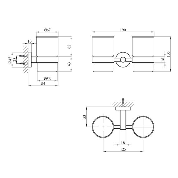 Стакан Kroner KRP Edelstahl Klassisch - ESG3708 (CV025663) | Зображення 1