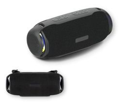 Портативна колонка Hopestar H48 20Вт  LED підсвітка USB, AUX, FM, Bluetooth чорна (H48)
