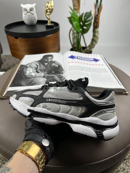Чоловічі кросівки Lacoste L003 2K24 Grey Black Silver (текстиль) A3923 46 | Зображення 4