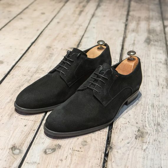 Чорні замшеві туфлі 42 розмір | Зображення 9