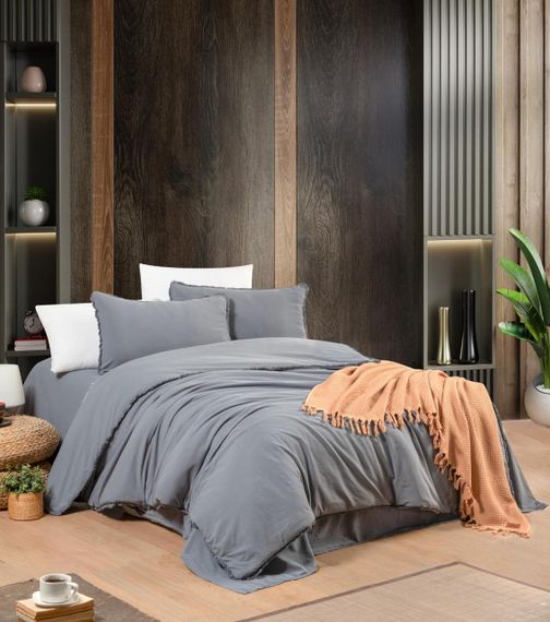 Постільна білизна Sikel Stonewashed Soho Firfirli 200 х 220 см Mavi