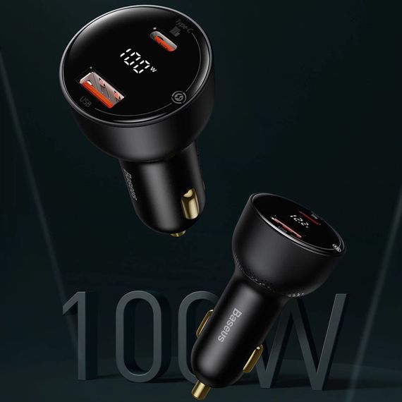 АЗУ Baseus Superme Digital Display PPS 100W USB+Type-C (CCZX-01) | Зображення 1