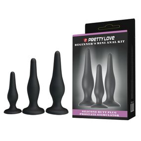 Набір анальних іграшок PRETTY LOVE BEGGINERS MINI ANAL KIT Sex Aura