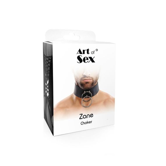 Чоловічий чокер із натуральної шкіри Art of Sex - Zane Collar | Зображення 3