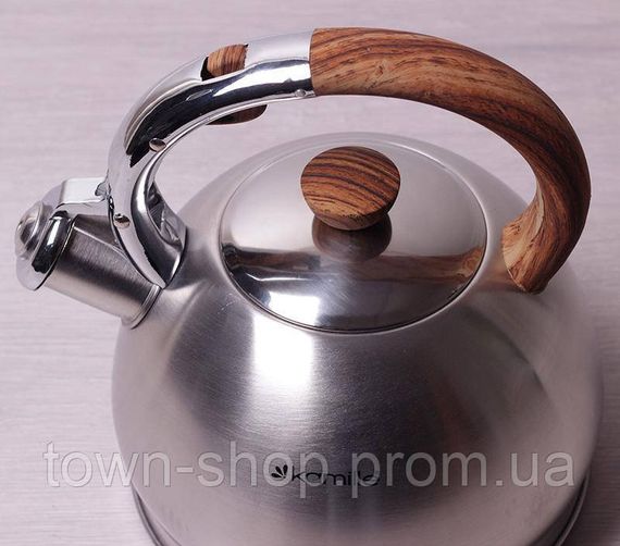 Чайник Kamille Whistling Kettle 2л из нержавеющей стали со свистком KM-0694N | Зображення 1