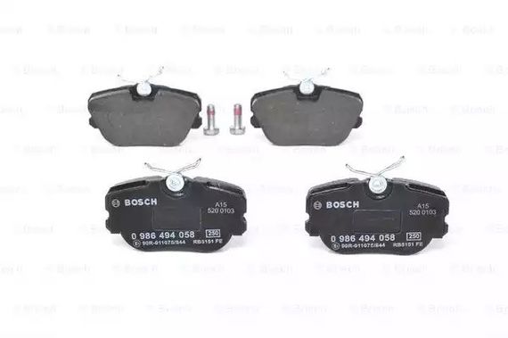 Колодки гальмівні дискові MB 190 передн.  BOSCH (0986494058) | Зображення 2