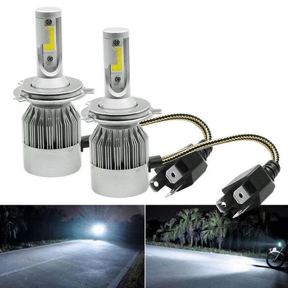 Светодиодные автомобильные LED лампы C6 H4 ближний 12-24В | Зображення 4