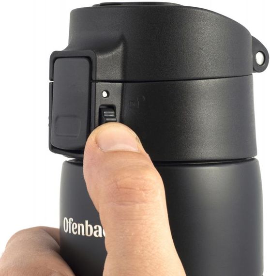 Термос-пляшка Ofenbach Elegance 480мл із силіконовою блакитною вставкою | Зображення 4