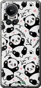 Чохол на Oppo Reno10 Pro Панди "4318u-3109-2448"