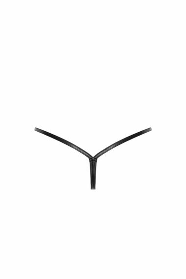 Трусики-стрінги Noir Handmade P012 Wild, XXL, під латекс, крокодиловий принт, застібки з боків | Зображення 5