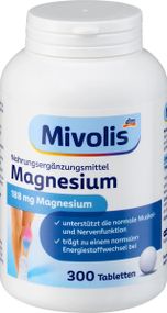 Вітаміни "Mivolis Magnesium", для серцево-судинної системи та нервів, 300 таблеток, Німеччина