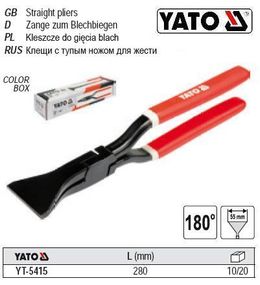 Кліщі покрівельні YATO Польща прямі 180° 280 мм YT-5415