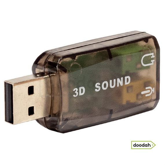 Зовнішня звукова карта Dynamode Dynamode USB 2 - Black. Гарантія | Зображення 1