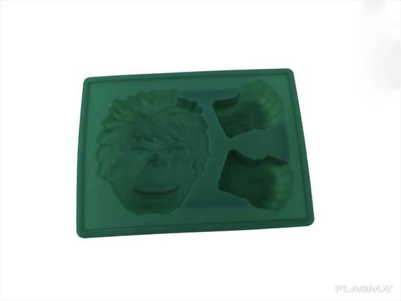 Силиконовая форма 3D для выпечки, льда, шоколада Hulk Халк | Зображення 1