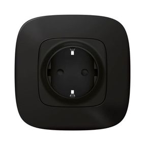 Valena Allure with NETATMO. Умная розетка 2К + З 16А 230В. Антрацит (752894)