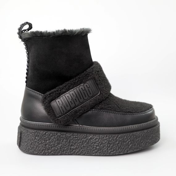 Черевики дитячі хутро 590697 Чорні 32 34 35 36 37