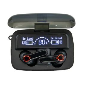 Беспроводные вакуумные наушники TWS M19 BT Черные, блютуз гарнитура с микрофоном