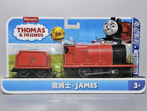 Классический моторизованный поезд Джеймс из юбилейной серии к 80-летию Thomas & Friends Оригинал Fisher-Price | Зображення 6