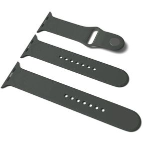 Силіконовий ремінець для Apple Watch Sport Band 42(ser.1-3)/44/45/46/49mm (S/M & M/L) 3pcs Зелений / Olive