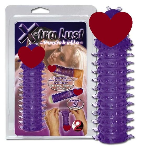 Насадка удлинительная ЭКСТРА (фиолетовая) Sex Aura