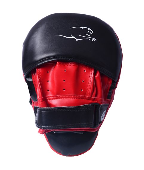 Лапи боксерські PowerPlay 3041 Чорно-Червоні PU [пара] | Зображення 1