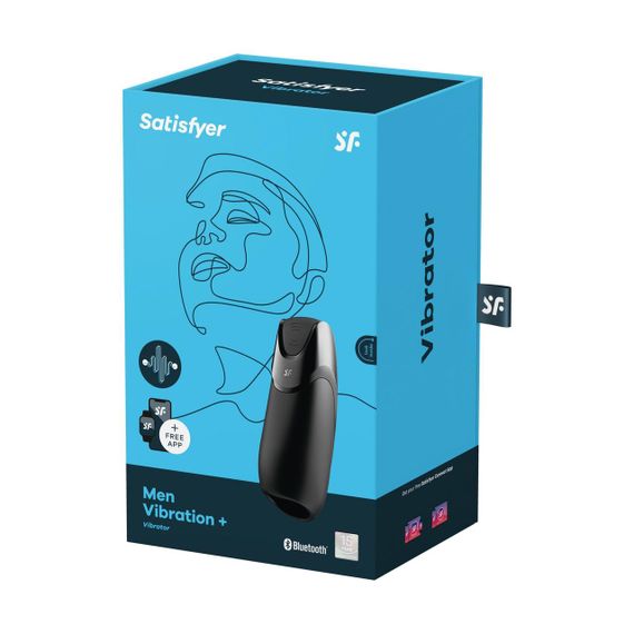 Смарт-мастурбатор з вібрацією Satisfyer Men Vibration+, 2 мотори, 14 режимів, водонепроникний | Зображення 6