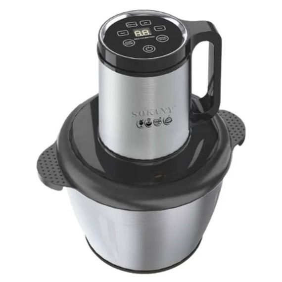 Чопер подрібнювач 800 Вт 4 леза з чашею на 2,5 літри м'ясорубка Sokany SK-06026