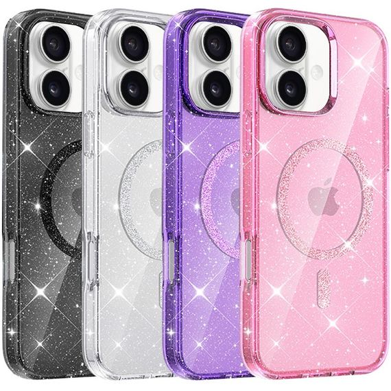 Чохол TPU Eclipse Sparkle (MagFit) для Apple iPhone 16 (6.1")