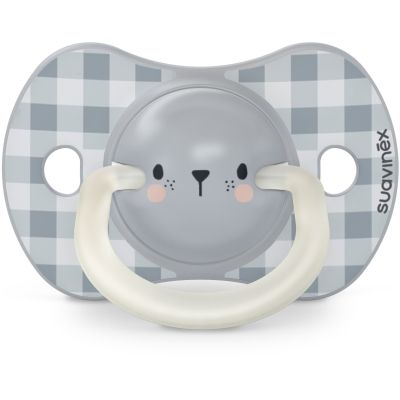 Пустышка Suavinex фізіологочна, 2 шт. 0-6 місяців, нічна/ведмедик (308212) | Зображення 3