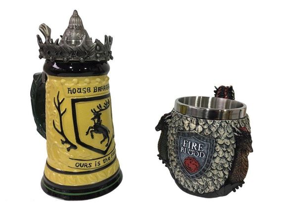 Подарунковий набір Кухоль Game Of Thrones House Герб Баратеонів Гра Престолів і Fire And Blood Targaryen