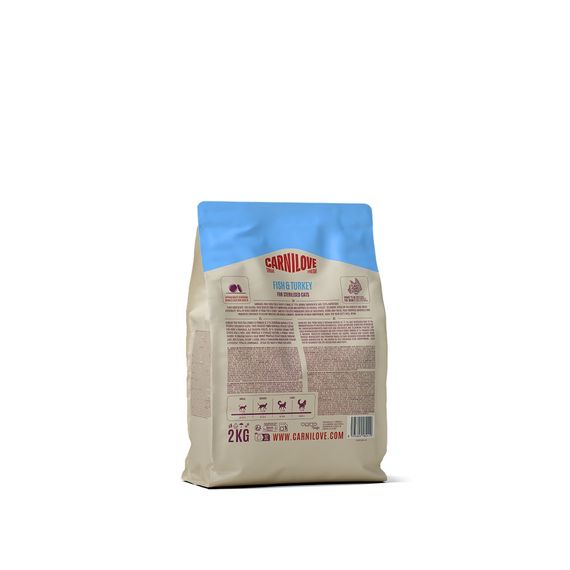 Корм сухий Carnilove True Fresh Fish & Turkey Sterilised для стерилізованих котів риба та індичка 2 кг | Зображення 1