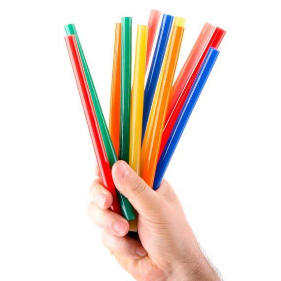 Комплект стрижнів клейових кольорових 11,2*200 мм, 12 од. INTERTOOL RT-1028 | Зображення 1